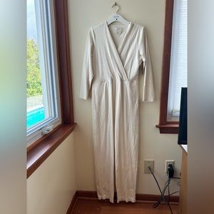 White Long Sleeve Jumpsuit